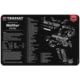 TekMat 17in Printed Gun Cleaning Mat Walther PPQ Mod2, Black, TEK-17-WAL-PPQ-M2