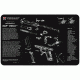 TekMat Smith &amp; Wesson M&amp;P Shield Gun Cleaning Mat, Black, 11 x 17, TEK17MPSHIELD