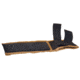 Teknetics DIGGER Digging Knife, Sheath &amp; Patch, 7.5in Blade Length, Brown Rubber Handle, Black Blade, DIGGER