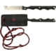 Templar Knife The Neck Folding Knife, 2.46in, Powder D2 Steel, Tanto Plain Blade, Black Canvas Micarta, Red Handle, N-TKR-22-2