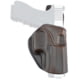 Texas 1836 Clip-On Outside The Waistband Holster, Right Hand, Smith &amp; Wesson M&amp;P 9 Shield, Smith &amp; Wesson M&amp;P 40 Shield, Glock 43, With No Attachment, Brown, TX-CO-OWB-1012