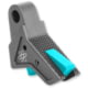 The Gun Company Gen 1-5 TWP Trigger, Gray Shoe/Teal Safety, Gray/Teal, TGC-TWP-TRG-GRY-TEAL