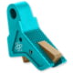 The Gun Company Gen 1-5 TWP Trigger, Teal Shoe/FDE Safety, Teal/FDE, TGC-TWP-TRG-TEAL-FDE