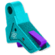 The Gun Company Gen 1-5 TWP Trigger, Teal Shoe/Purple Safety, Teal/Purple, TGC-TWP-TRG-TEAL-PRP
