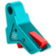 The Gun Company Gen 1-5 TWP Trigger, Teal Shoe/Red Safety, Teal/Red, TGC-TWP-TRG-TEAL-RED