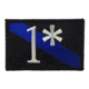 Thin Blue Line 1 Asterisk - , 2 X 3 Inches, Velcro, Thin Blue Line - 1AST-P-VELCRO