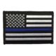 Thin Blue Line American Flag Patch, Velcro, 2 X 3 Inches, Thin Blue Line - TBL-PTC-1