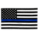 Thin Blue Line American Flag With Grommets, 4 X 6 Ft, Thin Blue Line - BLUE-AMERICAN-4X6