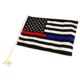 Thin Blue Line Car Flag, Red/blue - RED-BLUE-AMERICAN-CAR