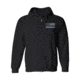 Thin Blue Line Full Zip American Flag Hoodie, Large, Black, TBLH-ZIP-BLACK-L