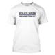 Thin Blue Line Men's Police Week Shirt, White - MEN-PW-LARGE