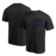 Thin Blue Line Shirt - Flag, Black, - FLAG-BLACK-TBL-SHIRT-BLACK-M
