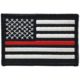 Thin Blue Line Thin Red Line American Flag Patch, 2 X 3 Inches, Sew On - TRL-P-SEW