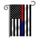 Thin Blue Line Thin Red Line &amp; Dual Garden Flag, Red/blue - GARDEN-TRL-TBL