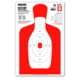 Thompson Target B27Q Red Half-Size 12.5x19in Human Silhouette Targets, 30 Pack, Red, Large, 0275-30