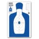 Thompson Target B27Q Silhouette Qualification Shooting Targets - 25x38in, 25 Pack, Blue, 2XL, 0279-25