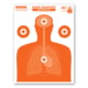 Thompson Target Basic Training Silhouette 19x25in Life Size Economy Paper Shooting Targets, 100 Pack, Orange, Extra Large, 1601-100