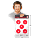 Thompson Target Bright Lightning 12.5x19in Paper Shooting Targets, 30 Pack, Red, Large, 6801-30