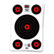 Thompson Target HALO Bullseye 10&amp;4 Reactive Splatter Targets 12.5x19, 10 Pack, Black/Red, Large, 4640-10