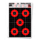 Thompson Target HALO Trouble-Shooter Diagnostic Reactive Splatter Targets 12.5x19, 10 Pack, Black/Red, Large, 4646-10