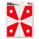 Thompson Target Scope 3 Paper Alignment Sight-In Shooting Targets 19x25, 20 Pack, Red, Extra Large, 3500-20