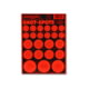 Thompson Target Shot Spots Orange 6.5x9in Adhesive Target Paster Bullseyes, 30 Pack, Orange, XS, 5505-30