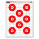 Thompson Target Sight Seer Paper Bullseye Shooting Targets 19x25, 20 Pack, Red, Extra Large, 4300-20