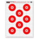 Thompson Target Sight Seer Paper Bullseye Shooting Targets 19x25, 20 Pack, Red, Extra Large, 4300-20
