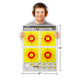 Thompson Target Trouble Shooter Handgun Diagnostic 19x25 Paper Shooting Targets, 20 Pack, Yellow, Extra Large, 2550-20