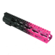 Tiger Rock AR-15 Angle Cut Clamp On M-Lok 10in Handguard, Black Base, Cerakote, Gradient, Pink, Medium, FMLUS-10D-PNK-GRADIENT