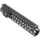 Tiger Rock AR-15 10" Super Slim Light Keymod Free Float Handguard w/Steel Barrel Nut &amp; Top Rail, Black, FSM10