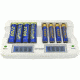 Titanium Smart Fast 8 Bay Battery Charger, White, 8800