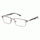 TLG NU019 Single Vision Prescription Eyeglasses - Frame Mt Gun/Gry Tort, Size 53/18mm LYNU01901