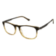 TLG NU025 Prescription Eyeglasses - Frame Green / Gunmtal, Size 53/18mm LYNU02503