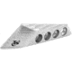 Toni System 3D Thumb Rest, Right Side, Left Hand Shooter, Silver, AD3DDX-SI