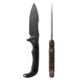 Toor Knives Apnea Fixed Blade Knife, 4.25in, CPM Cru-Wear, Drop Point, G10 Handle, Havoc Black, Black, Apnea - Havoc Black