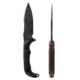 Toor Knives Apnea Fixed Blade Knife, 4.25in, CPM Cru-Wear, Drop Point, G10 Handle, Havoc Black, Black, Apnea - Havoc Black