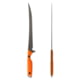 Toor Knives Avalaon Fixed Blade Knife, 9in, CPM 154 Steel, G10 Handle, Blaze Orange, Safety Orange, Avalon - Blaze Orange