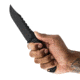 Toor Knives Crewman Fixed Blade Knife, 4.5in, CPM Cruwear Steel, G10 Handle, Bomber Black, Army Green, The Crewman - Bomber Black