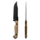 Toor Knives Crewman Fixed Blade Knife, 4.5in, CPM Cruwear Steel, G10 Handle, Omaha Tan, Storm Grey, The Crewman - Omaha Tan