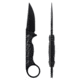 Toor Knives Jank Shank S Fixed Blade Knife, 3in, CPM M4 Steel, G10 Handle, SoCom Black, Black Hydro Static, Jank Shank S - SoCom Black