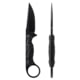Toor Knives Jank Shank S Fixed Blade Knife, 3in, CPM M4 Steel, G10 Handle, SoCom Black, Black Hydro Static, Jank Shank S - SoCom Black