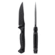 Toor Knives Krypteia S Fixed Blade Knife, 4in, CPM M4 Steel, G10 Handle, SoCom Black, Black Hydro Static, Krypteia S - SoCom Black