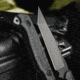 Toor Knives Krypteia T Fixed Blade Knife, 4in, CPM M4 Steel, G10 Handle, SoCom Black, Black Hydro Static, Krypteia T - SoCom Black