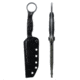 Toor Knives Serpent T Fixed Blade Knife, 3.75in, CPM3V Steel, G10 Handle, Phantom Grey, Black Hydro Static, Serpent T - Phantom Grey