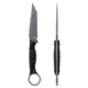 Toor Knives Serpent T Fixed Blade Knife, 3.75in, CPM3V Steel, G10 Handle, Phantom Grey, Black Hydro Static, Serpent T - Phantom Grey