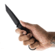 Toor Knives Serpent T Fixed Blade Knife, 3.75in, CPM3V Steel, G10 Handle, SoCom Black, Black Hydro Static, Serpent T - SoCom Black