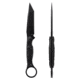 Toor Knives Serpent T Fixed Blade Knife, 3.75in, CPM3V Steel, Tanto, G10 Handle, SoCom Black, Black Hydro Static, Serpent T - SoCom Black