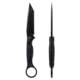 Toor Knives Serpent T Fixed Blade Knife, 3.75in, CPM3V Steel, Tanto, G10 Handle, SoCom Black, Black Hydro Static, Serpent T - SoCom Black