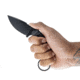 Toor Knives SOF Karsumba S Fixed Blade Knife, 2.5in, CPM M4 Blade, Drop Point Blade, G10, Black, Socom Black, Black, Karsumba S- Socom Black